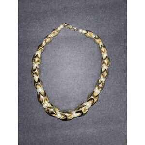 Vintage Napier Faux Pearl And Gold Tone Necklace